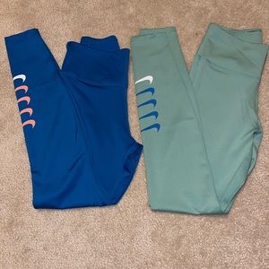 Nike/ leggings/ xs/ green/ blue/ brand new/ never worn